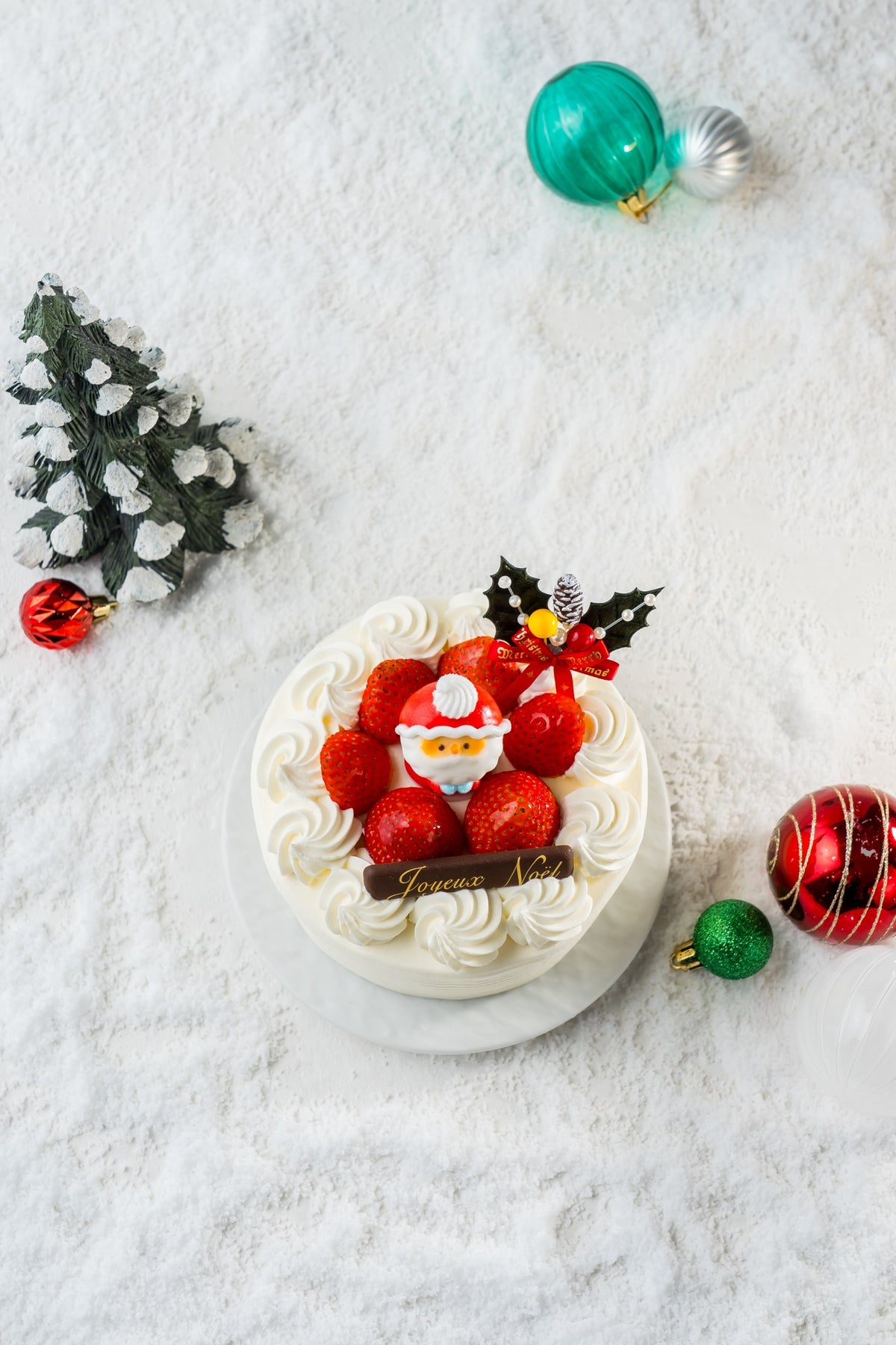 【晴海直売所・店頭受取用】サンタのクリスマスケーキ(生クリーム)4号