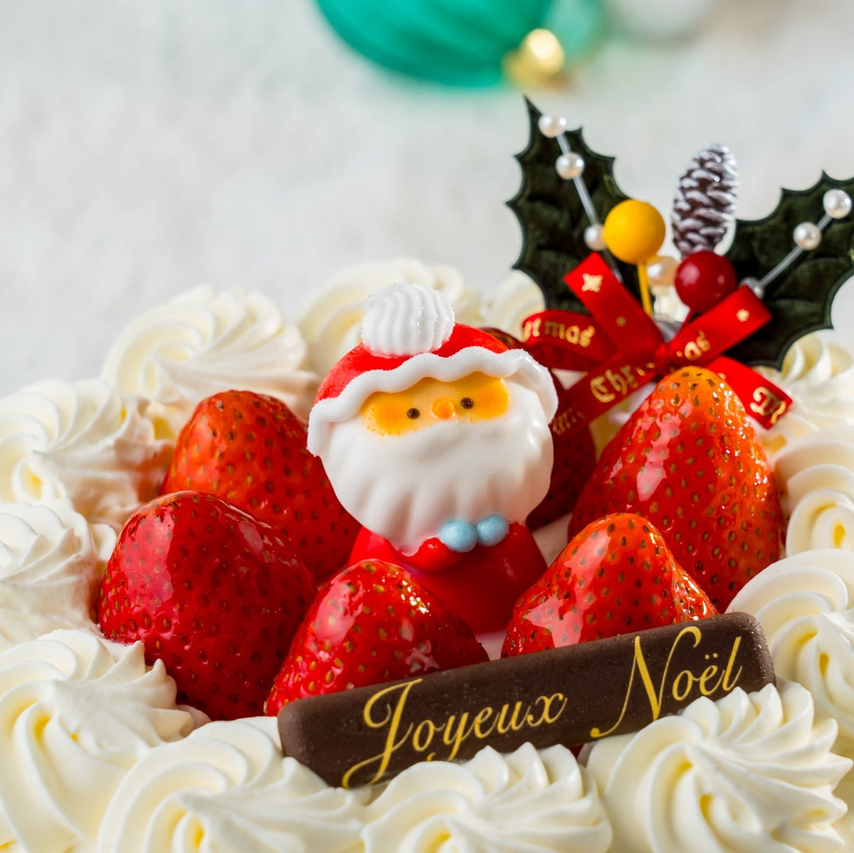 【晴海直売所・店頭受取用】サンタのクリスマスケーキ(生クリーム)5号